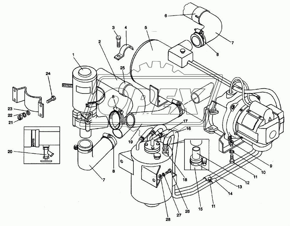 Установка подогревателя Webasto DBW-300